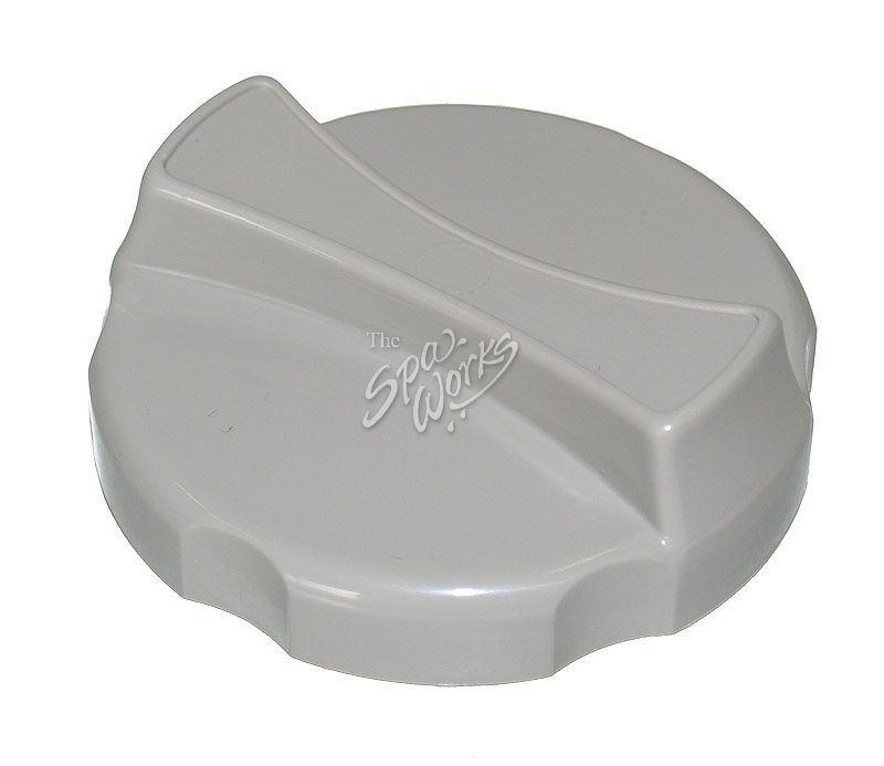 JACUZZI SPA DIVERTER VALVE HANDLE, RAISED, SILVER, 2001 AND PREVIOUS