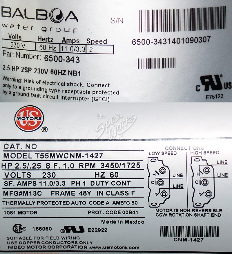 SUNDANCE SPA THERMAX/THERAFLO 2.5 HP, 2 SPEED, 240 VOLT ... thermax wiring diagram 