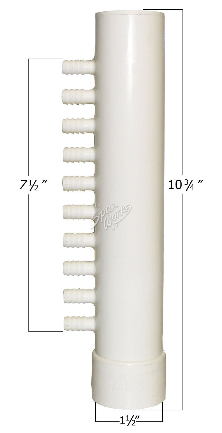 SUNDANCE SPA 10 PORT PVC AIR MANIFOLD | The Spa Works cal spa plumbing diagram 