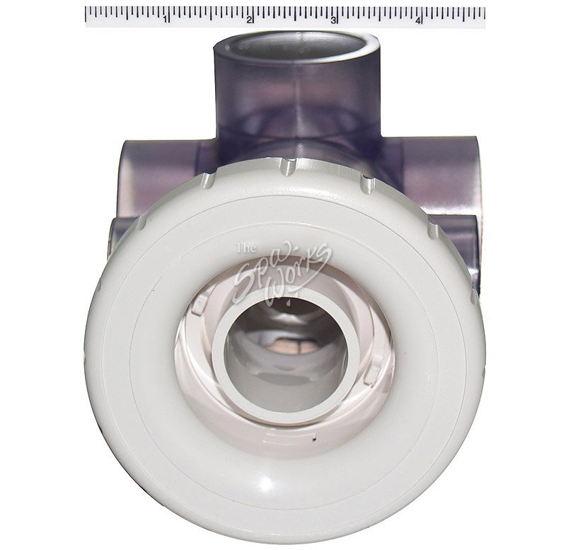 HYDRO AIR 3PORT BUTTERFLY JET COMPLETE, WHITE The Spa Works