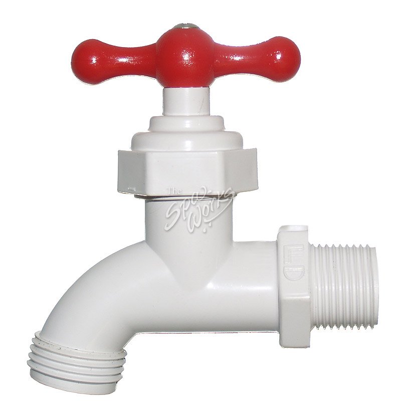 MAGIC PLASTICS 3/4 INCH MIP PLASTIC HOSE BIB The Spa Works