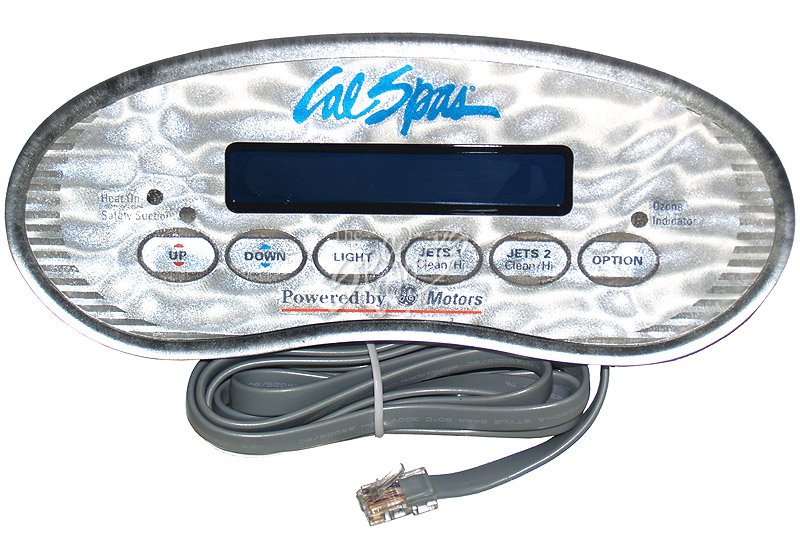 CAL Spa topside control panel, 2300 series w/o backlight. 