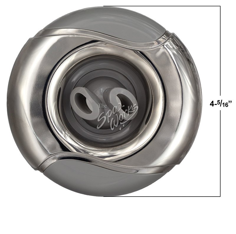 4 1/4 Inch MRQ320-6748 Marquis Spa Wave Jet Stainless Twin Spin 