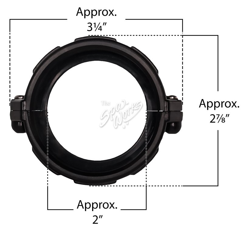 CAL SPA 1 1/2 INCH HEATER UNION SPLIT NUT The Spa Works